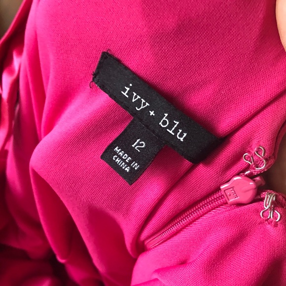 Hot Pink Cocktail Dress - Picture 2 of 2